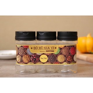 Bộ 3 hũ đựng gia vị nhựa 120ml Duy Tân 741 - siêu tiện lợi