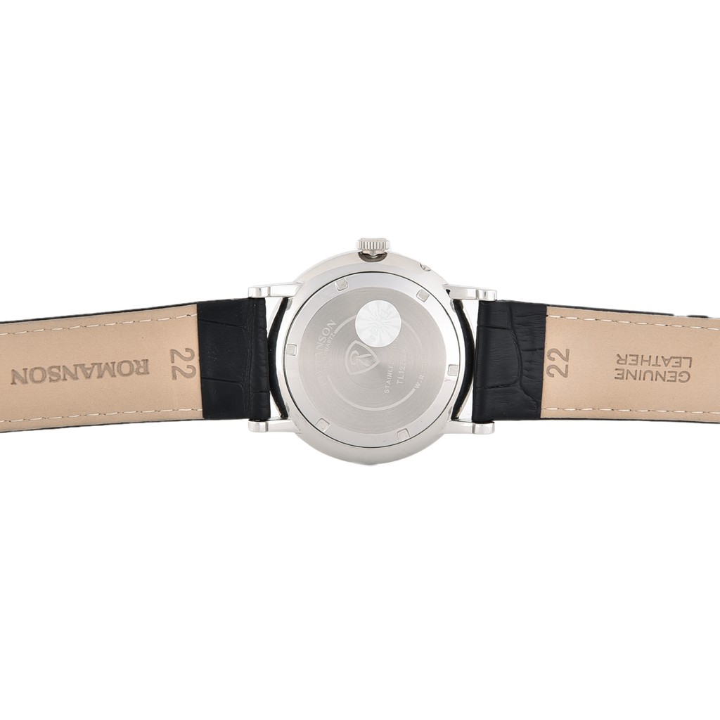 Đồng hồ Romanson Men Watch TL1275BMWBK nam máy Thụy Sĩ, mặt mỏng kính chống xước, chống nước, dây da cao cấp chính hãng