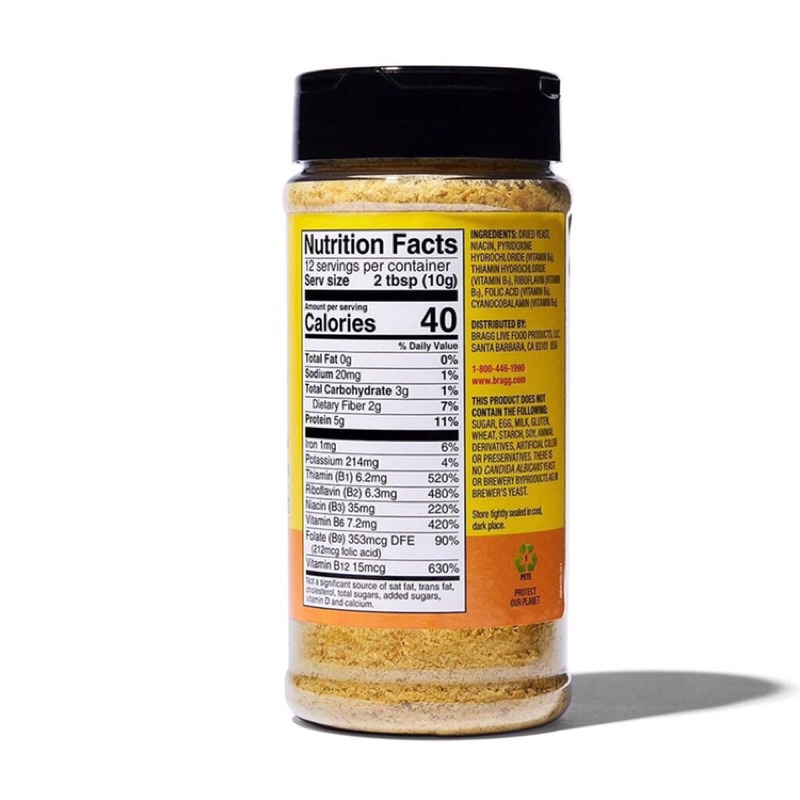 Men dinh dưỡng Nutritional Yeast Bragg -127g