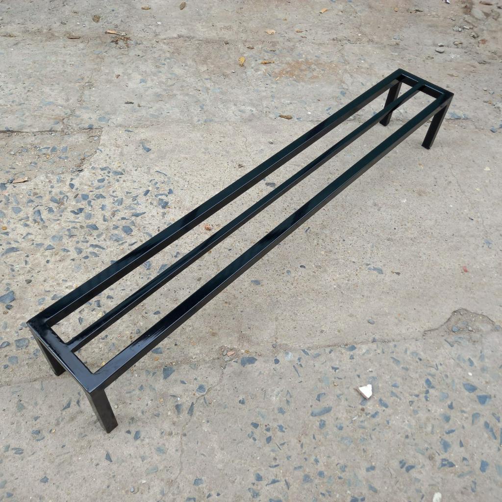 Kệ sắt kê chậu Dài 100cm, Rông cm, Cao cm, thép hộp 20x20mm, 1 nan phụ, 4 chân, mạ kẽm sơn tĩnh điện