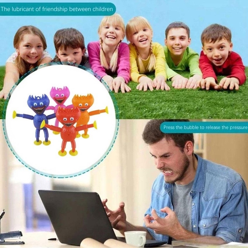 Bộ 4 Đồ Chơi Ống Poppy Xả Stress Cho Trẻ Em Và Người Lớn