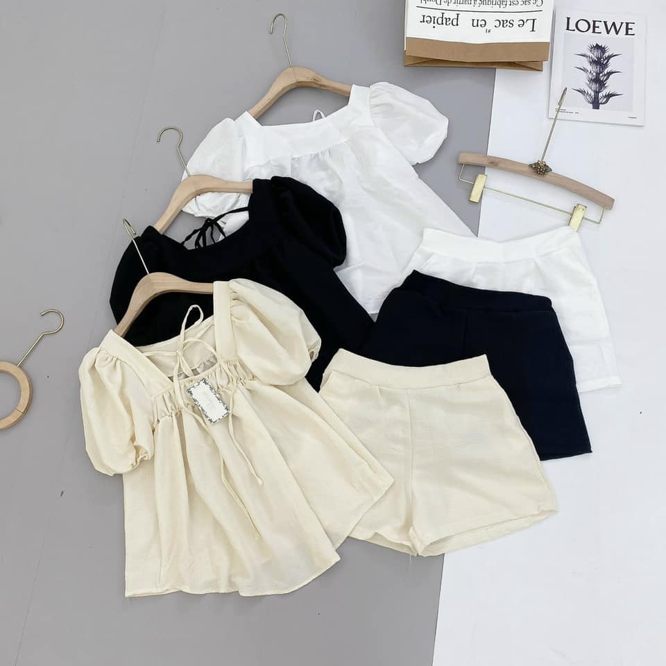 sét đũi xốp cộc cổ vuông(new)