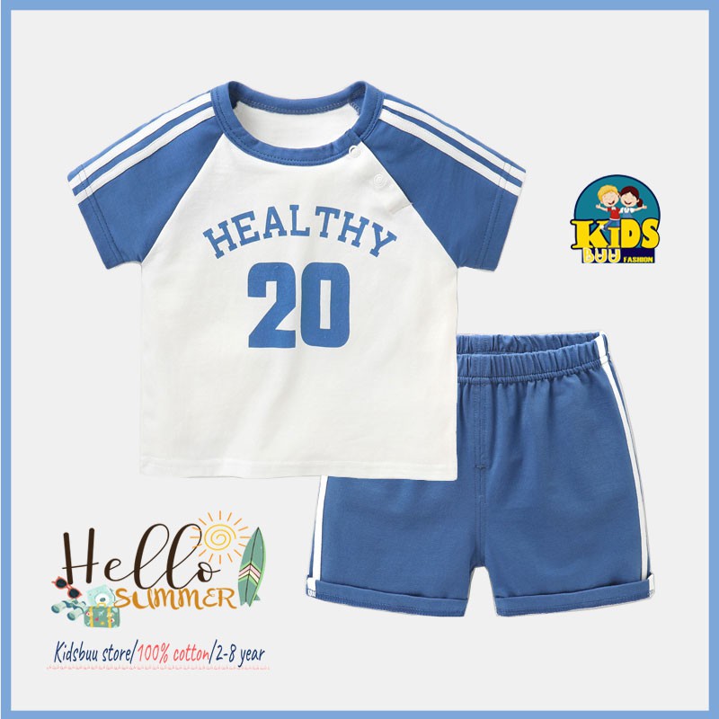 Đồ Bộ cộc tay KUTE PANDA  cho Bé Trai,Gái, dáng thể thao, thoáng mát