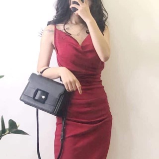 Váy cổ đổ thun cotton