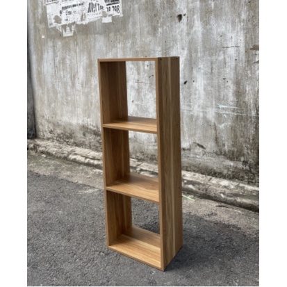 Kệ gỗ tổ ong 3 tầng, kệ sách tổ ong sang trọng, hiện đại, gọn gàng chất gỗ MDF dày 12mm dễ lắp ráp