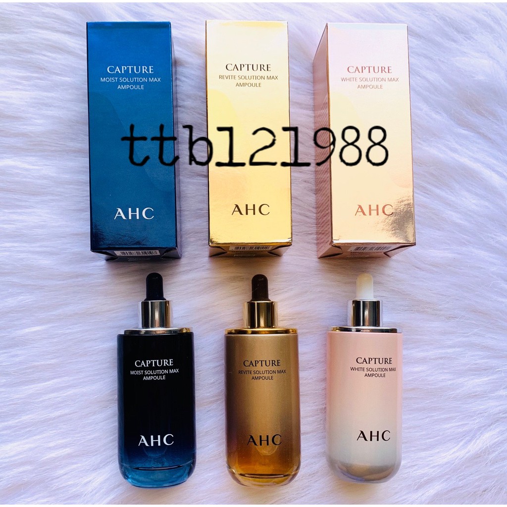 [GIÁ HỦY DIỆT - CHECK CODE] Serum Dưỡng Ẩm - Ttắng Da AHC Capture White Solution Max Ampoule