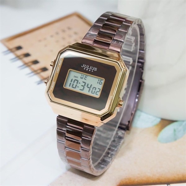 Đồng Hồ Nữ JA-1347C Julius Hàn Quốc Dây Thép