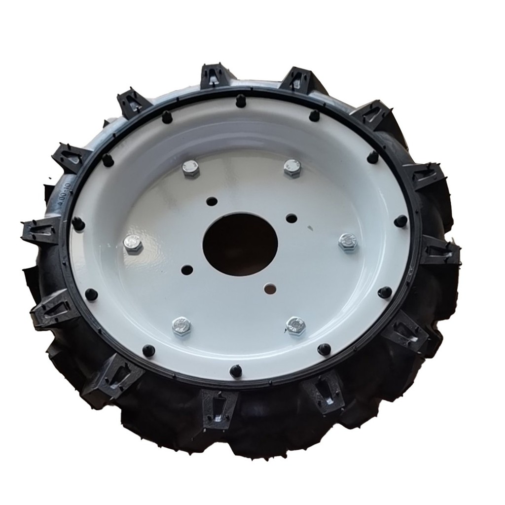 Lốp đặc máy cày 400-8 - Lốp máy cày kèm lazang đặc (Sakura) chất lượng cao công nghệ Nhật Bản - lốp máy xới đất Sakura