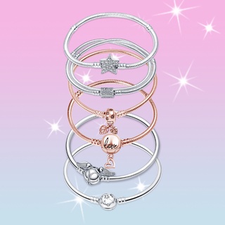 Đối với ban đầu Pan Charm Hạt charm bán chạy 925 Silver Multi Chain Bracelet dành cho phụ nữ DIY