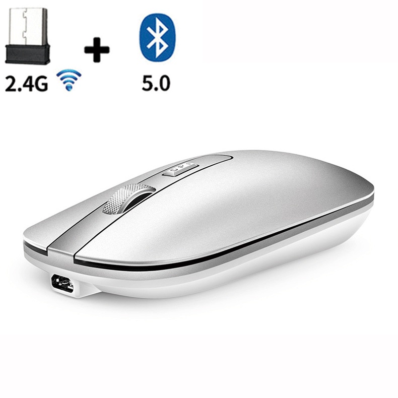Chuột bluetooth macbook laptop PC không dây không tiếng ồn pin liền sạc 1 lần dùng 4 tuần - SB 03