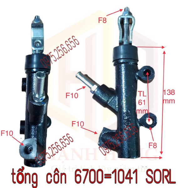 Tổng côn Trên 6700=1041 SORL 1T25VN-TH2T5-TH6T45  phụ tùng ô tô phụ tùng Hùng Lỳ