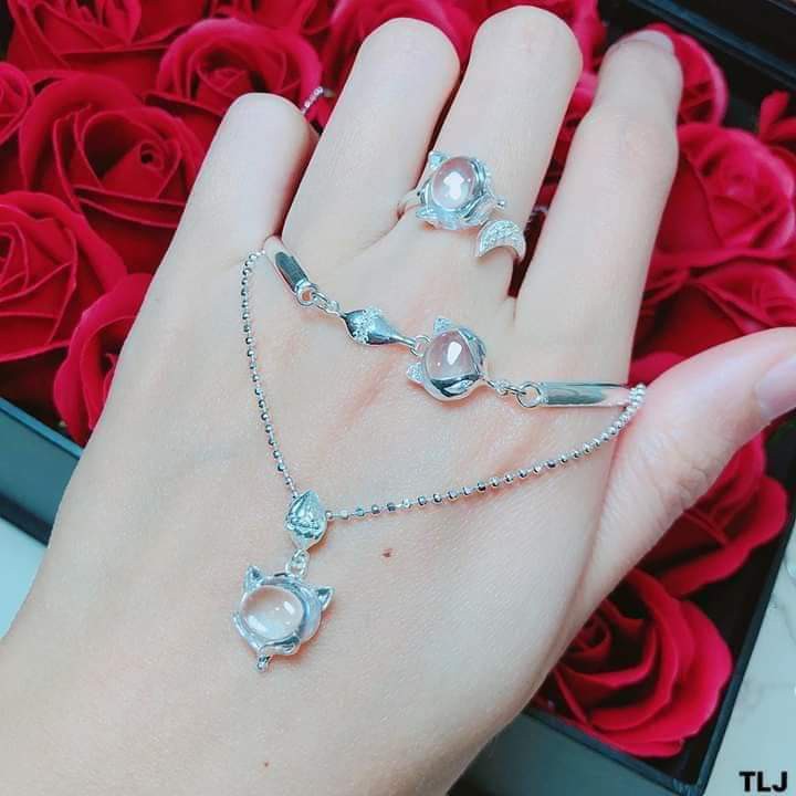 BỘ HỒ LY 3 MÓN HÀNG ĐẸP LINH MIU SILVER