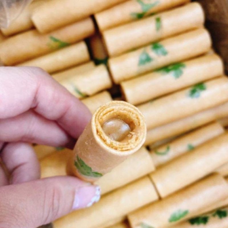 500gr Ống ngò nhân bơ đậu phộng/ kem sầu riêng/socola