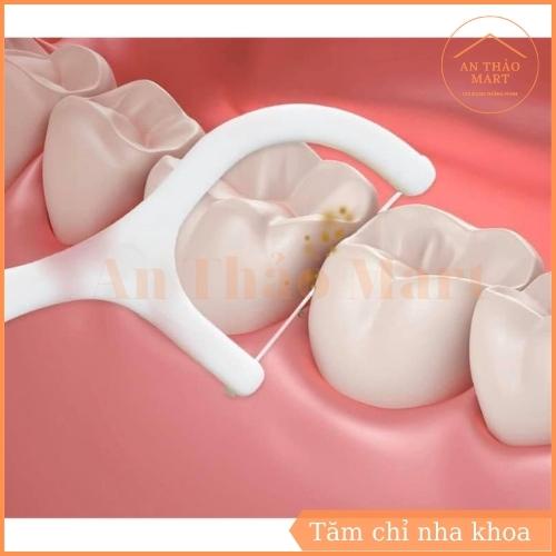 Hộp 50 Chiếc Tăm Chỉ Nha Khoa Chăm Sóc Răng Miệng Tiệt Trùng Siêu Mảnh