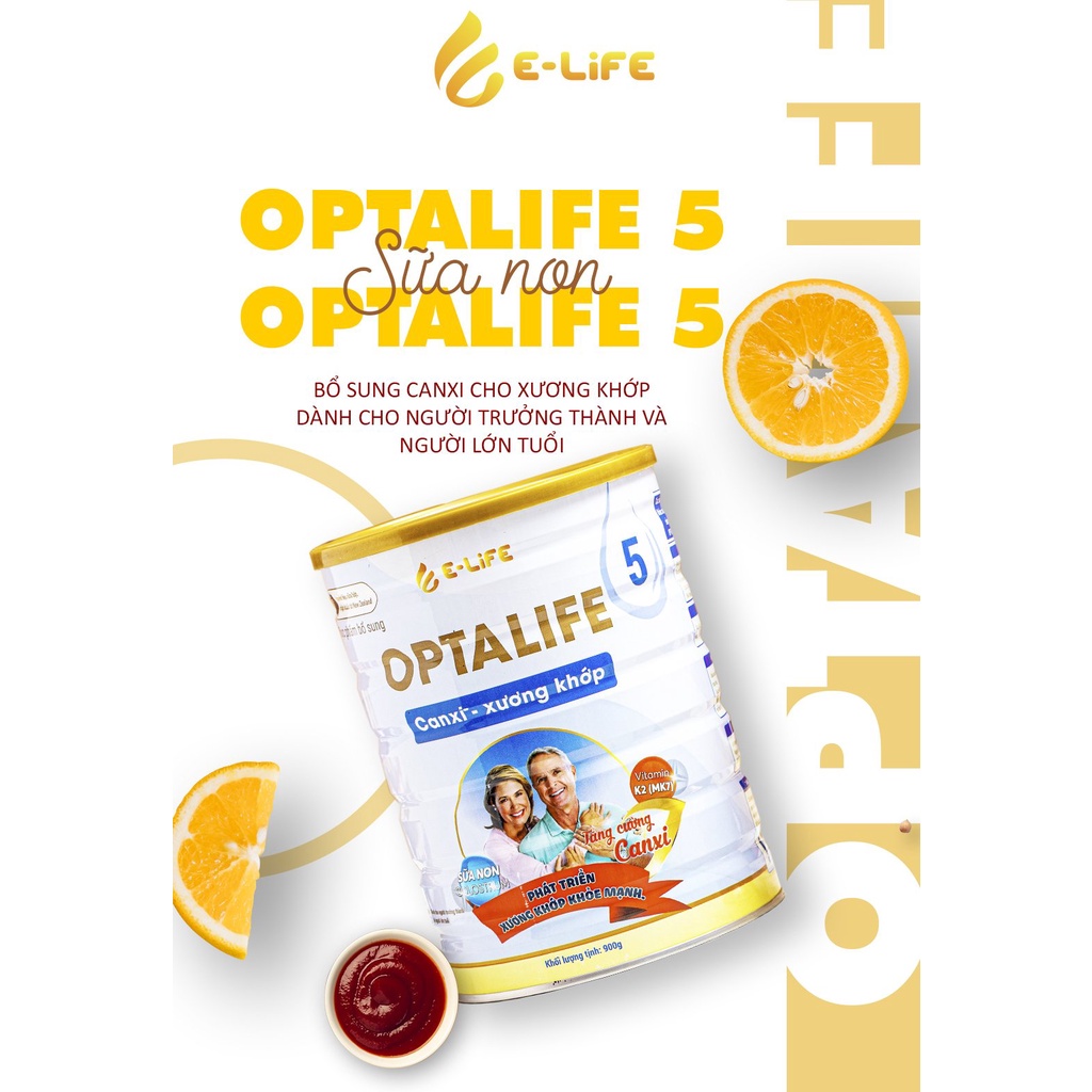 Sữa quốc tế OPTALIFE 5 900g - Canxi và Xương khớp