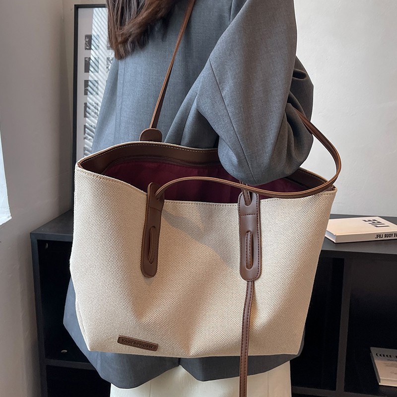 D427 Túi xách bản to đeo vai đi làm đi chơi đều xinh