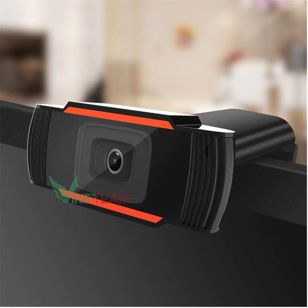 Webcam HD 720p kẹp màn hình - Thu hình cho máy tính, pc, TV, để bàn - dạy học trực tuyến- học online VINETTEAM- dc4062 | BigBuy360 - bigbuy360.vn