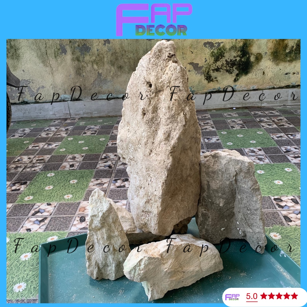 ĐÁ VÔI TRANG TRÍ THỦY SINH TRANG TRÍ BỂ CÁ LÀM HÒN NON BỘ - FAPDECOR