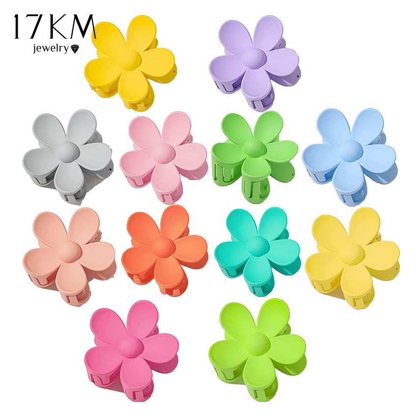 Kẹp tóc 17KM hình hoa ngọt ngào phong cách Hàn Quốc cho nữ