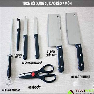 Bộ Dao Kèm Hộp Gỗ cao cấp