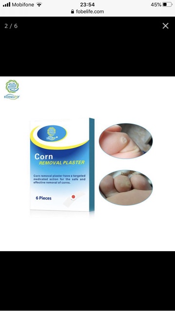 Corn Removal Plaster – Miếng dán loại mụn cóc