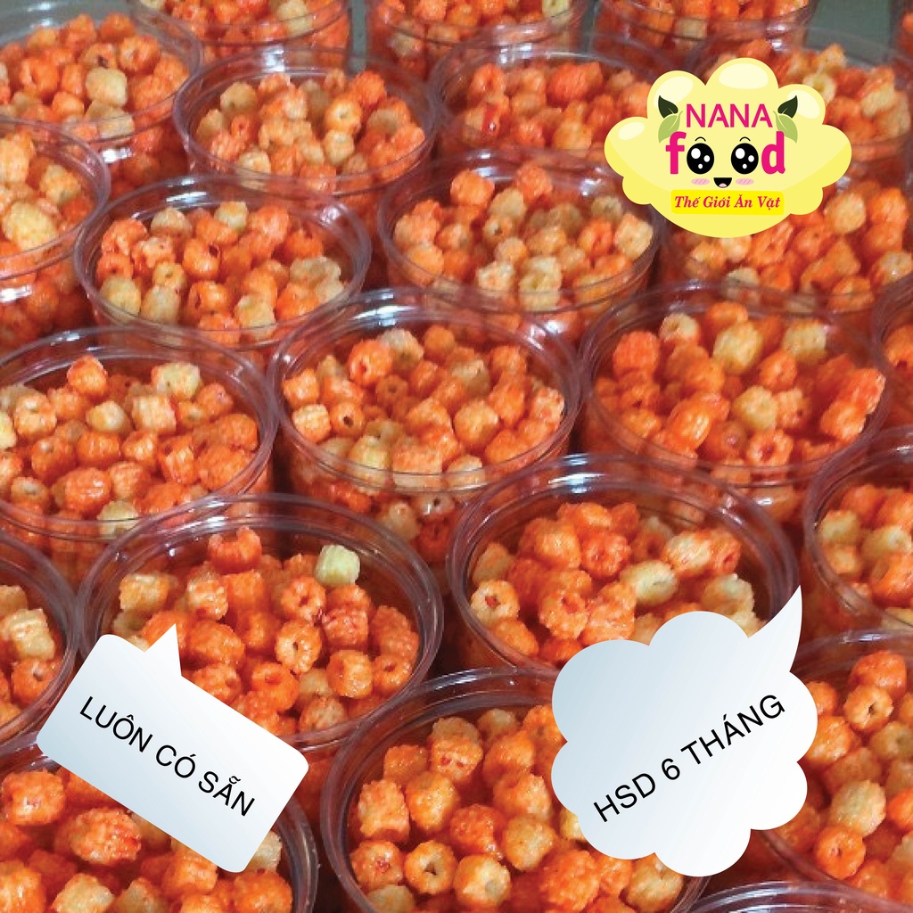 Nui rim khô bò lá chanh 350gr NaNaFood, đặc sản Đồng Nai, đồ ăn vặt ngon, giòn đậm vị