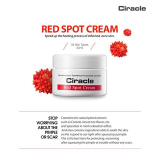 Kem mụn trứng cá CIRACLE Red Spot Cream