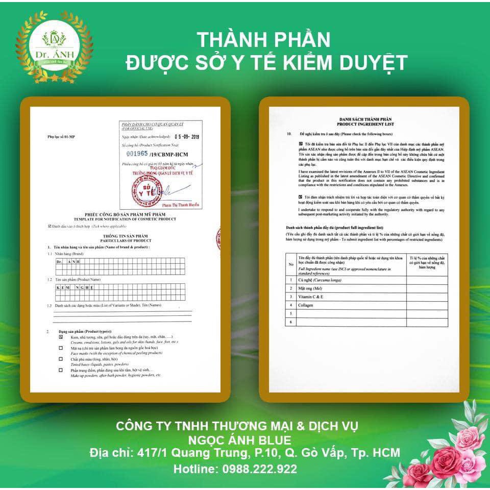 Combo 2 Hộp Cao Nghệ Dr. Ánh  Đánh Bay mụn, mờ thâm sáng da + quà tặng