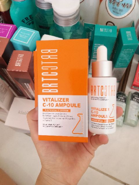 Serum dưỡng trắng da và mờ thâm BRTC vitalizer C10 ampoule 30ml