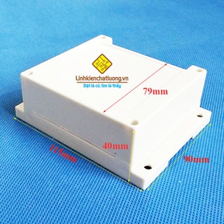 Hộp nhựa plc 115x90x40mm 1 đầu hn-115t-1 nắp 79mm - ảnh sản phẩm 2