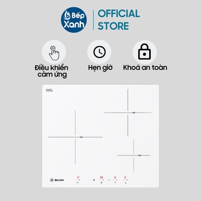 [FREESHIP HCM] Bếp từ 3 vùng nấu Malloca MI 593 WN - Mặt kính Schott Ceran