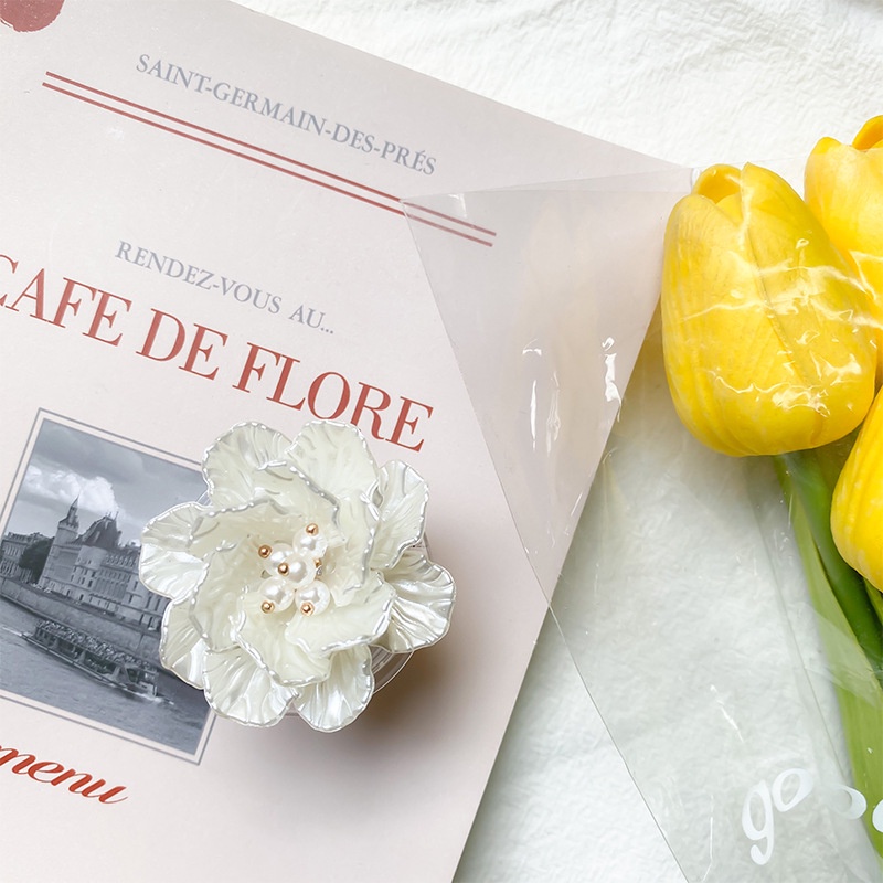 Giá Đỡ Điện Thoại Hình Hoa Hồng Trắng Đơn Giản