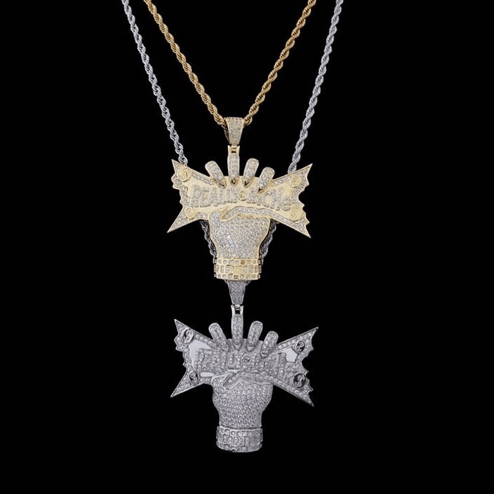 “Really Riche” Huruf Liontin Kalung, Hip Hop Rantai Emas, Zirkon Liontin, Perhiasan Kalung Pria | BigBuy360 - bigbuy360.vn