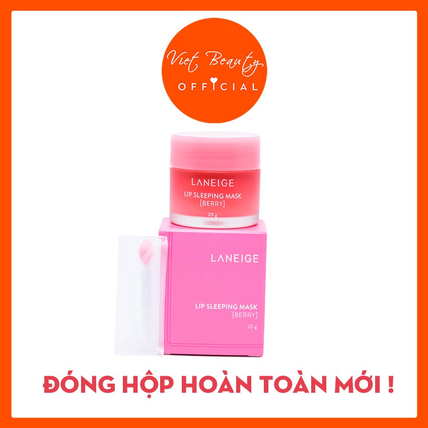 (❤️SIÊU KHUYẾN MÃI  ❤️) Mặt nạ ngủ cho môi Laneige 20g Lip Sleeping Mask, Mặt nạ ngủ môi Laneige Berry hàn quốc