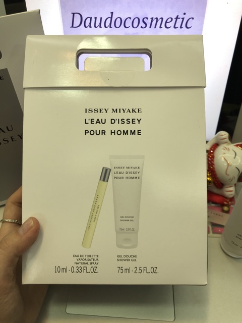 [ set mini ] Set Nước hoa Issey Miyake L'Eau D'Issey Pour Homme EDT 10ml + Lotion/Gel tắm 75ml | Thế Giới Skin Care