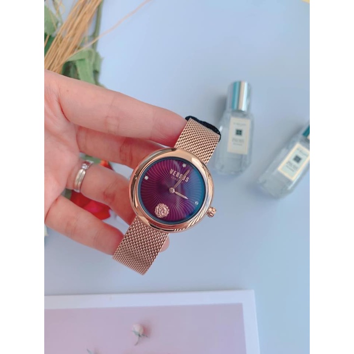 Đồng Hồ Nữ Versus Lea Women Quartz Analog Mesh Bracelet Brown VSPEN0619