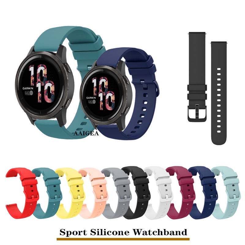 Dây Đeo Silicon 22mm Cho Đồng Hồ Thông Minh Garmin Vivoactive 4/Venu2 45mm/Forerunner 255