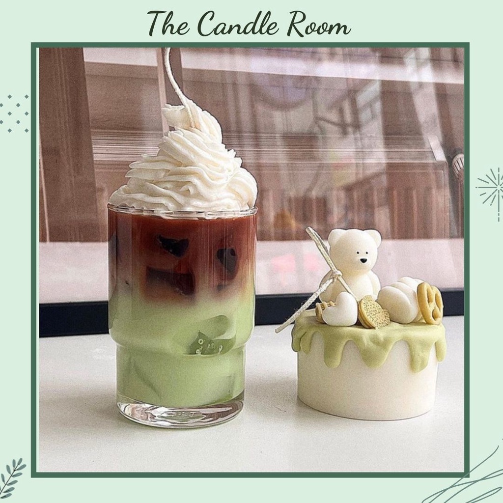 Nến Thơm Hàn Quốc Ly Kem Matcha - The Candle Room