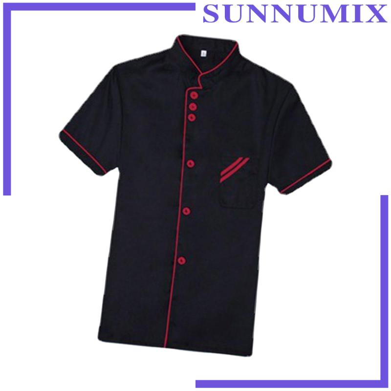 Đồng Phục Đầu Bếp Ngắn Tay Thoáng Khí Cho Quán Cà Phê