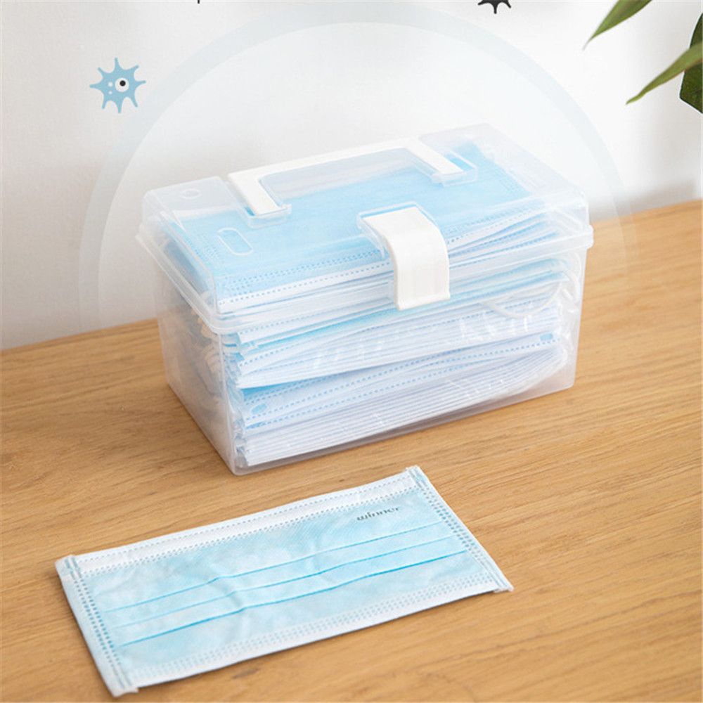 Hộp Đựng Dụng Cụ Sơ Cứu Trong Suốt Đa Năng Chống Bụi Có Nắp Đậy