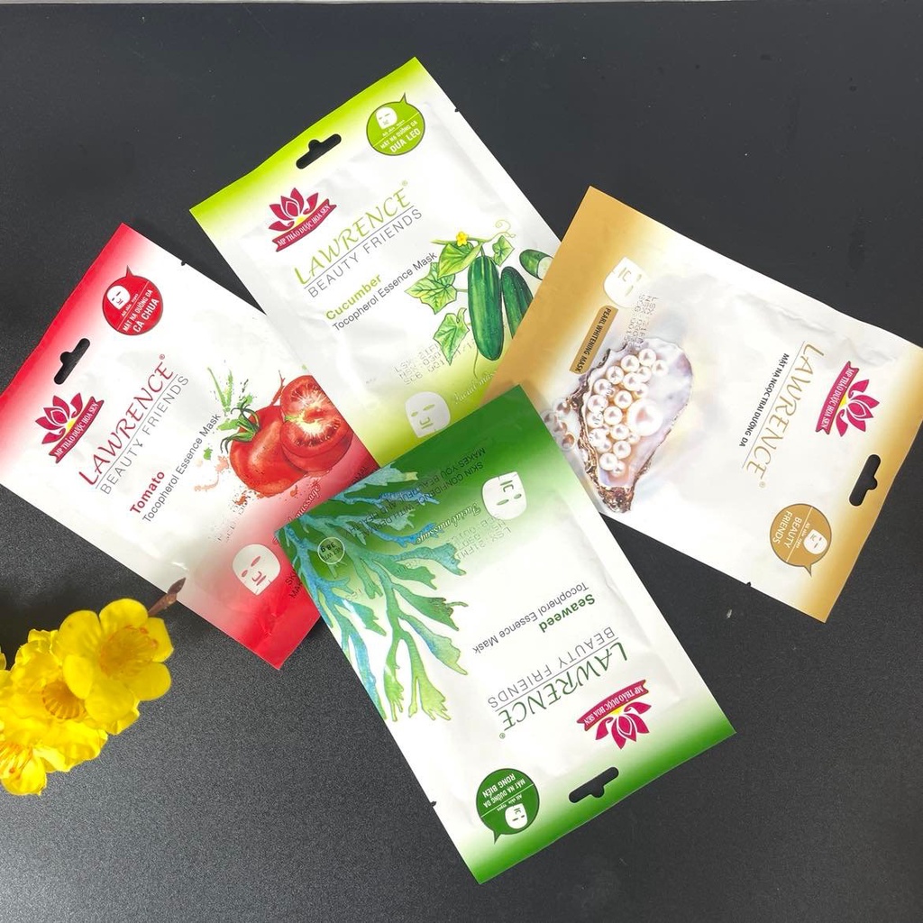 MẶT NẠ ĐẮP MẶT - xuất xứ VIỆT NAM- Dưỡng chất CÀ CHUA/ RONG BIỂN/ DƯA LEO giúp duy trì độ ẩm, ngừa lão hoá