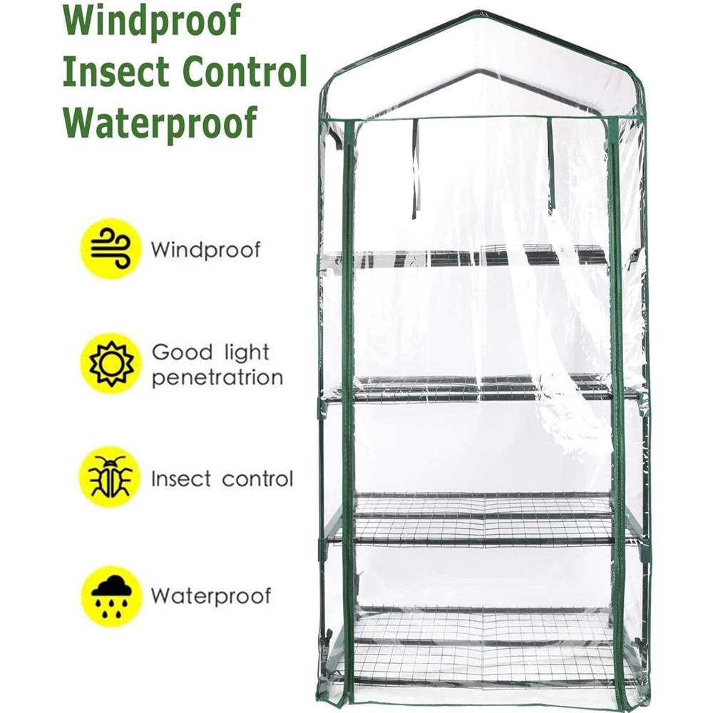 Túi Đường Hầm Mini 2 / 3 / 4 / 5 Tầng Bằng PVC Dùng Trồng Cây Trong Nhà Kính