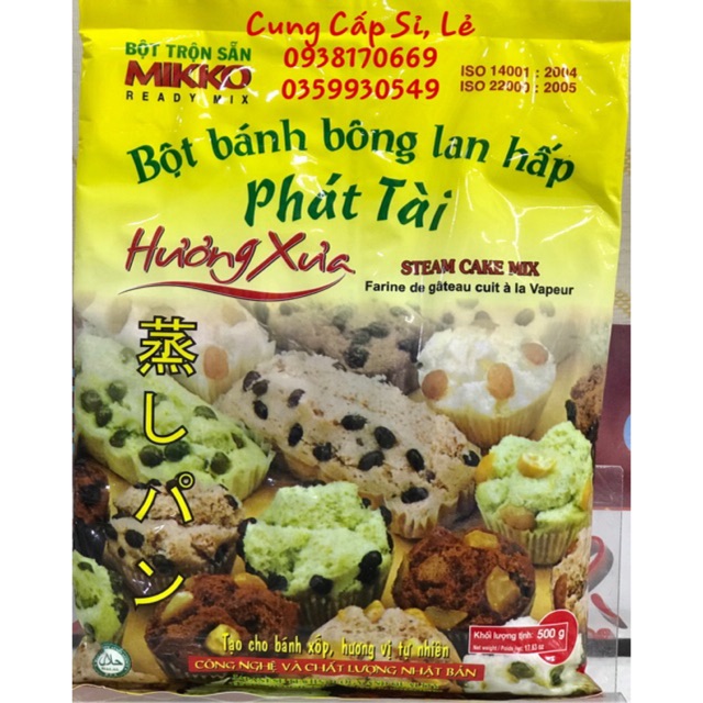 Bột bánh bông lan hấp 1kg - MIKKO HƯƠNG XƯA