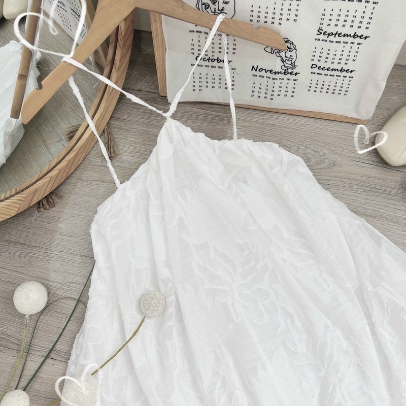 Đầm váy cổ yếm ren siêu sang diện đi biển, dạo phố đi chơi - KÈM HÌNH THẬT -usa fashion