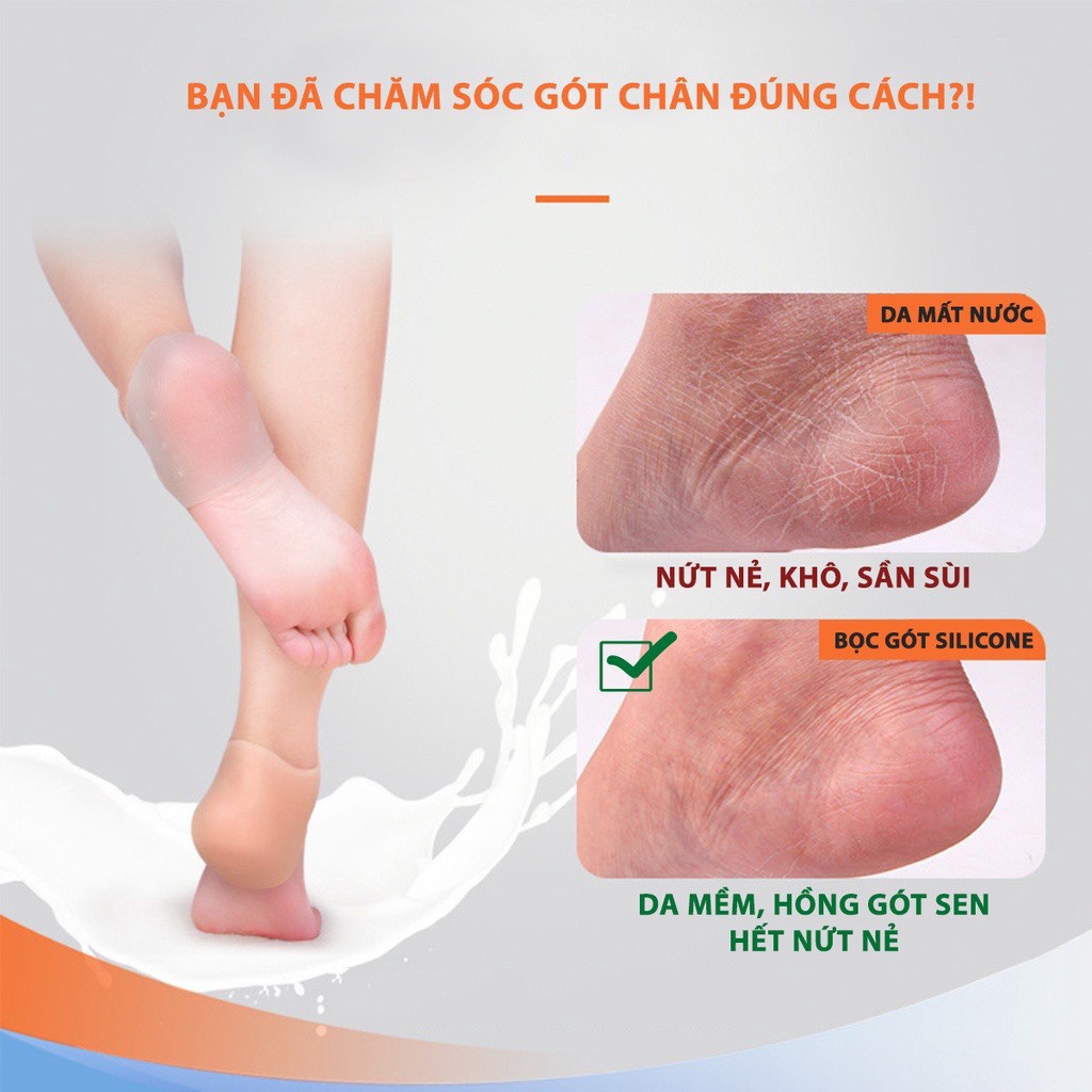 [FREESHIP] Miếng Lót Gót Chân Cao Su Mềm Bảo Vệ Gót Chân Khi Mang Giày.