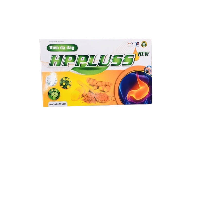 Viên uống HP Pluss NEW - Hỗ trợ giảm các triệu chứng viêm loét dạ dày hành tá tràng