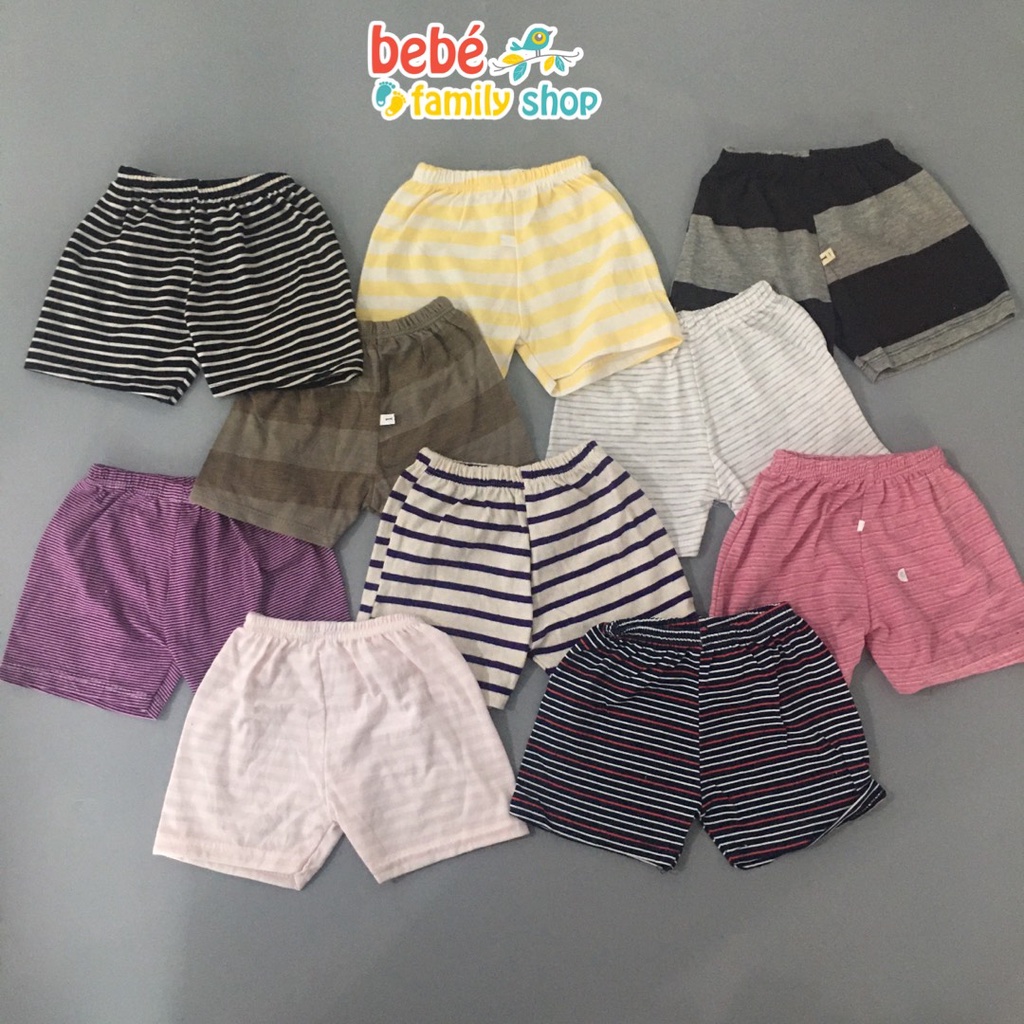 Quần đùi quần chục cho bé trai, bé gái chất thun măc nhà - QTS QGS