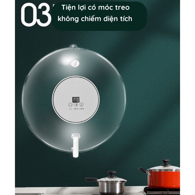 Lồng Bàn Điện Thông Minh Hâm Nóng Thức Ăn, Khử Khuẩn Đồ Dùng, Che Đậy Ruồi Muỗi - Home Decor Furniture