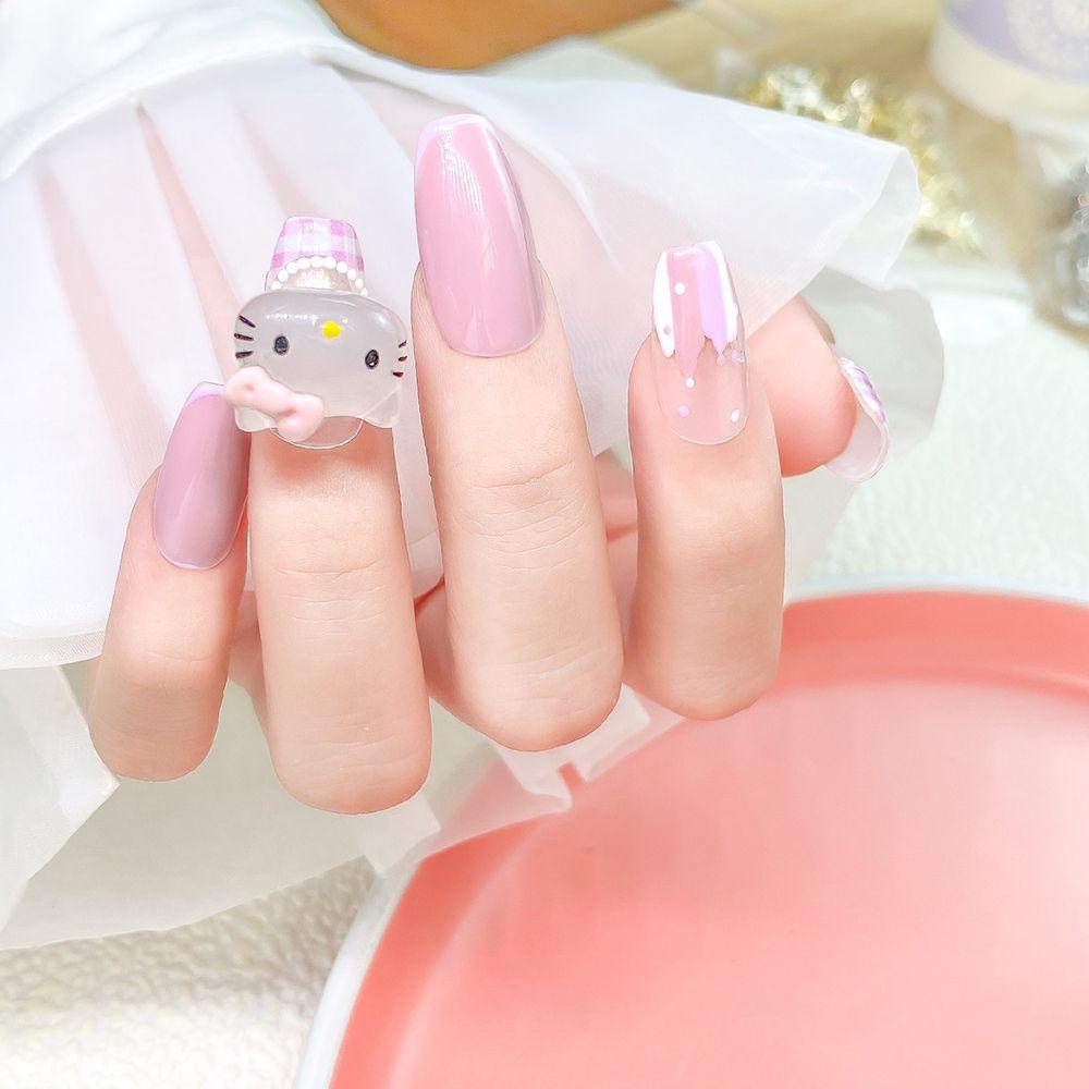 Phụ Kiện Trang Trí Móng Tay Hình Thỏ Gấu Hoạt Hình Dễ Thương DIY