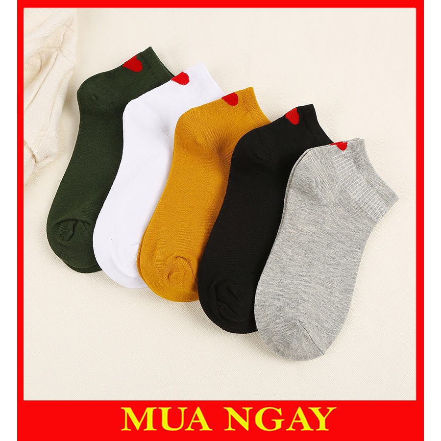 Tất vớ nữ cổ ngắn hàn quốc gót tim TN32